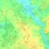 Mappa topografica Les Grandes Landes, altitudine, rilievo