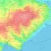 Mappa topografica Kérargaouyat, altitudine, rilievo