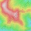 Mappa topografica Mount Dromedary / Gulaga, altitudine, rilievo
