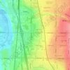 Mappa topografica Transwest Village, altitudine, rilievo