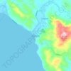 Mappa topografica Mulanay, altitudine, rilievo
