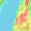 Mappa topografica Leoni, altitudine, rilievo
