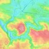 Mappa topografica Les Besses, altitudine, rilievo
