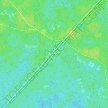 Mappa topografica Wilma, altitudine, rilievo