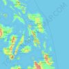 Mappa topografica Leyte, altitudine, rilievo
