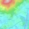 Mappa topografica Waradein, altitudine, rilievo
