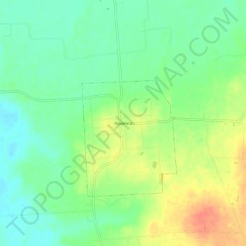 Mappa topografica Ravenna, altitudine, rilievo