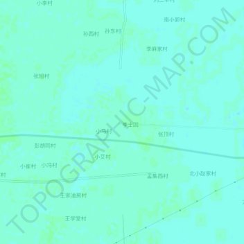 Mappa topografica 李士固西村, altitudine, rilievo