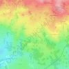 Mappa topografica Lusignat, altitudine, rilievo