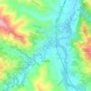 Mappa topografica Borello, altitudine, rilievo