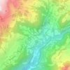 Mappa topografica Le Village de Cergnat, altitudine, rilievo