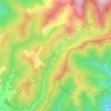 Mappa topografica La Rougerie, altitudine, rilievo