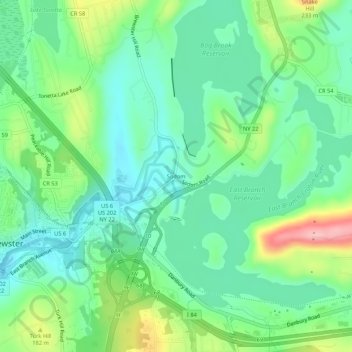 Mappa topografica Sodom, altitudine, rilievo
