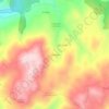 Mappa topografica Cortegada, altitudine, rilievo