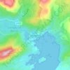 Mappa topografica Glengarriff, altitudine, rilievo
