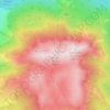 Mappa topografica Monte Nuria, altitudine, rilievo