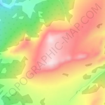 Mappa topografica Red Range, altitudine, rilievo