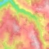 Mappa topografica La Vachère, altitudine, rilievo