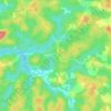 Mappa topografica Évian, altitudine, rilievo