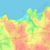 Mappa topografica Tannée, altitudine, rilievo