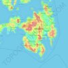Mappa topografica North Cotabato, altitudine, rilievo
