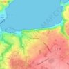 Mappa topografica Calouar Bian, altitudine, rilievo