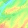 Mappa topografica Mont Cassel, altitudine, rilievo