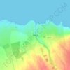 Mappa topografica Easky, altitudine, rilievo