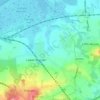 Mappa topografica Gore Green, altitudine, rilievo