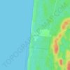 Mappa topografica Hourtin Plage, altitudine, rilievo