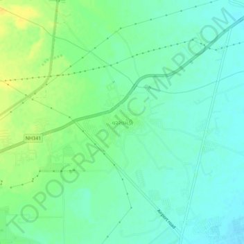 Mappa topografica Varsamedi, altitudine, rilievo