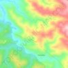 Mappa topografica Serra do Caldeirão, altitudine, rilievo