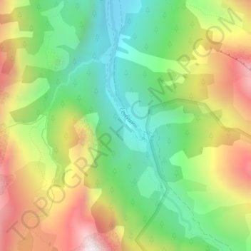 Mappa topografica La Roche Écroulée, altitudine, rilievo