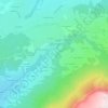 Mappa topografica La Croze, altitudine, rilievo