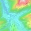 Mappa topografica La Glière, altitudine, rilievo