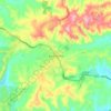 Mappa topografica Korumburra, altitudine, rilievo