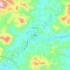 Mappa topografica Miraí, altitudine, rilievo