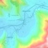 Mappa topografica Huycho, altitudine, rilievo