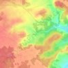 Mappa topografica Malagué, altitudine, rilievo