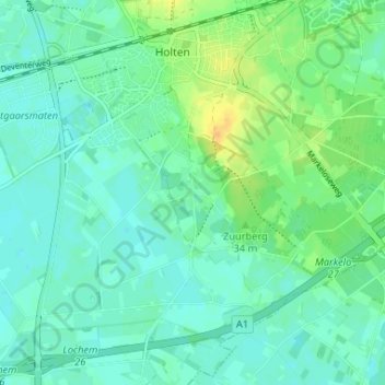Mappa topografica Beuseberg, altitudine, rilievo