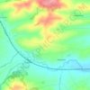 Mappa topografica Brandside Corner, altitudine, rilievo