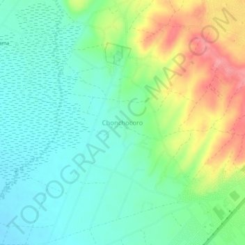 Mappa topografica Chonchocoro, altitudine, rilievo