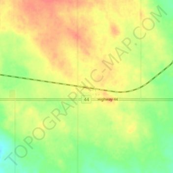Mappa topografica Laporte, altitudine, rilievo