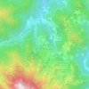 Mappa topografica Serro, altitudine, rilievo
