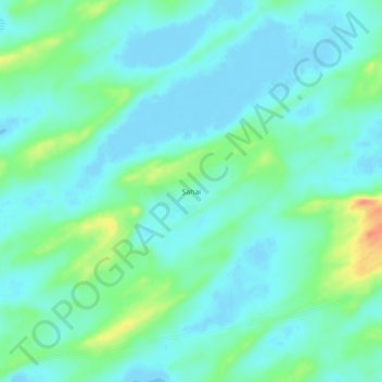 Mappa topografica Sahai, altitudine, rilievo