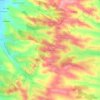 Mappa topografica Le Touarnet, altitudine, rilievo