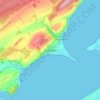 Mappa topografica Fortrose, altitudine, rilievo