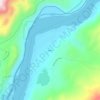 Mappa topografica Beebe, altitudine, rilievo
