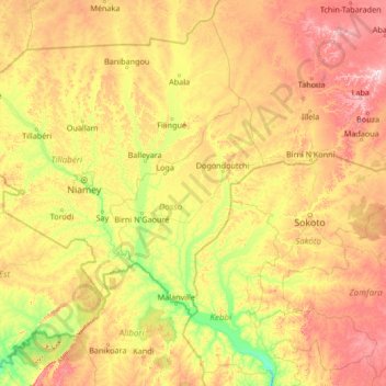Mappa topografica Dosso, altitudine, rilievo