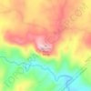 Mappa topografica Serra do Erval, altitudine, rilievo
